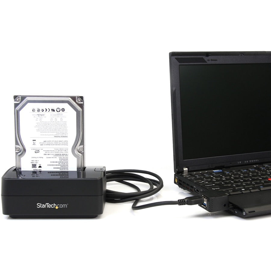 StarTech.com Single Bay USB 3.0 to SATA Hard Drive Docking Station, USB 3.0 (5 Gbps) Hard Drive Dock, External 2.5/3.5" SATA HDD/SSD Dock — SATDOCKU3S