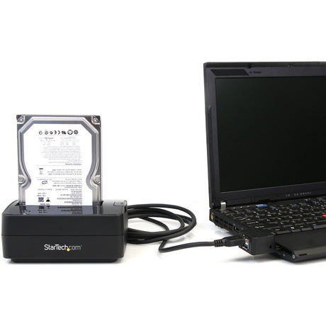 StarTech.com Single Bay USB 3.0 to SATA Hard Drive Docking Station, USB 3.0 (5 Gbps) Hard Drive Dock, External 2.5/3.5" SATA HDD/SSD Dock — SATDOCKU3S