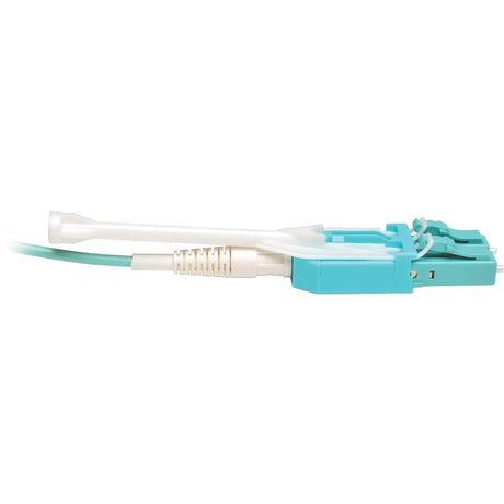 Eaton Tripp Lite Series 10Gb/40Gb/100Gb Duplex Multimode 50/125 OM3 LSZH Fiber Patch Cable with Push/Pull Tab Connectors (LC/LC), Aqua, 1M (3.3 ft.) — N820-01M-T