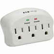 Eaton Tripp Lite Series Protect It! 3-Outlet Surge Protector, Direct Plug-In, 660 Joules, 2 Diagnostic LEDs — SK3-0