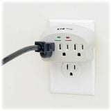 Eaton Tripp Lite Series Protect It! 3-Outlet Surge Protector, Direct Plug-In, 660 Joules, 2 Diagnostic LEDs — SK3-0