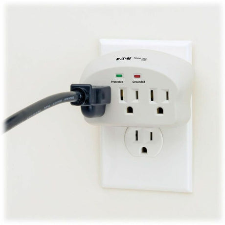 Eaton Tripp Lite Series Protect It! 3-Outlet Surge Protector, Direct Plug-In, 660 Joules, 2 Diagnostic LEDs — SK3-0