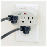 Eaton Tripp Lite Series Protect It! 3-Outlet Surge Protector, Direct Plug-In, 660 Joules, 2 Diagnostic LEDs — SK3-0