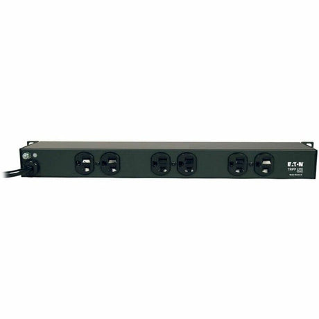 Eaton Tripp Lite Series 1U Rack-Mount Network Server Power Strip, 120V, 15A, 6-Outlet (Rear-Facing), 15 ft. (4.57 m) Cord — RS-0615-R