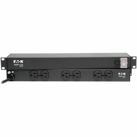 Eaton Tripp Lite Series 1U Rack-Mount Network Server Power Strip, 120V, 15A, 6-Outlet (Rear-Facing), 15 ft. (4.57 m) Cord — RS-0615-R