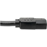 Eaton Tripp Lite Series Power Cord C14 to C15 - Heavy-Duty, 15A, 250V, 14 AWG, 10 ft. (3.05 m), Black — P018-010
