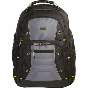 Targus Drifter II TSB239US Carrying Case Rugged (Backpack) for 17" Notebook - Black/Gray - TAA Compliant — TSB239US