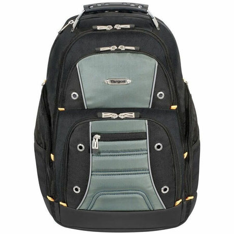 Targus Drifter II TSB239US Carrying Case Rugged (Backpack) for 17" Notebook - Black/Gray - TAA Compliant — TSB239US