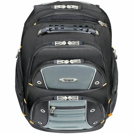 Targus Drifter II TSB239US Carrying Case Rugged (Backpack) for 17" Notebook - Black/Gray - TAA Compliant — TSB239US