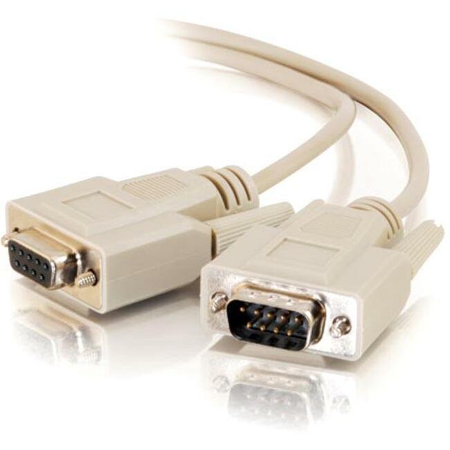 C2G 15ft DB9 M/F Extension Cable - Beige — 02713