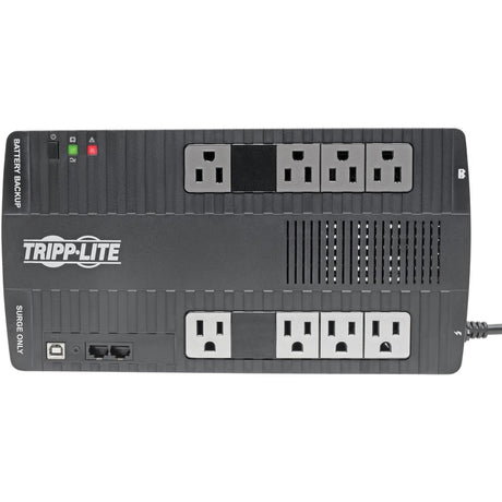 Eaton Tripp Lite Series 550VA 300W Line-Interactive UPS - 8 NEMA 5-15R Outlets, AVR, 120V, 50/60 Hz, USB, Desktop/Wall Mount — AVR550U