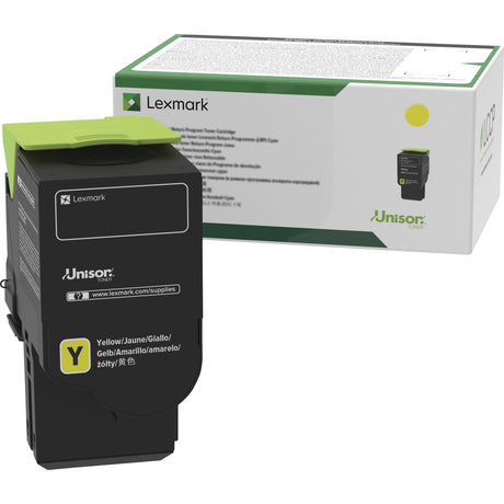 Lexmark Unison Original High Yield Laser Toner Cartridge - Yellow - 1 Each — C231HY0