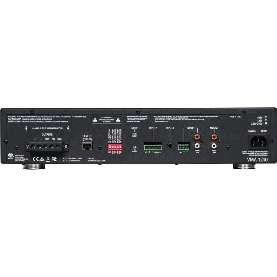 JBL Commercial VMA1240 Amplifier - 240 W RMS - 1 Channel - Black — NVMA1240-0-US
