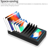 SIIG 10-Port USB-A/C & Wireless Charging Station With Ambient Light Deck — AC-PW1H11-S1