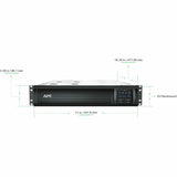 APC Smart-UPS, Line Interactive, 1500VA, Rackmount 2U, 120V, 6x NEMA 5-15R outlets, SmartConnect Port+SmartSlot, AVR, LCD — SMT1500RM2UC