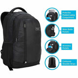 Targus Sport TSB89104US Carrying Case (Backpack) for 15.6" to 16" Notebook - Black - TAA Compliant — TSB89104US