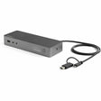 StarTech.com Universal Laptop Docking Station, Hybrid USB-C & USB-A Dock, Dual 4K DP & HDMI, 100W PD, Mac / Windows / Chrome OS, GbE — DK30C2DPEP