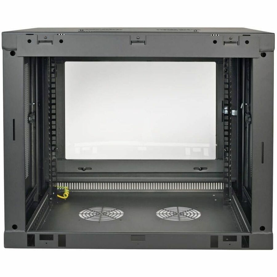 Eaton Tripp Lite Series SmartRack 9U Low-Profile Switch-Depth Wall-Mount Mini Rack Enclosure, Clear Acrylic Window — SRW9UG