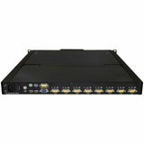 StarTech.com 8 Port Rackmount KVM Console w/ Cables - Integrated KVM Switch w/ 19" LCD - 1U LCD KVM Drawer 50000 MTBF - USB + VGA Support — RKCONS1908K