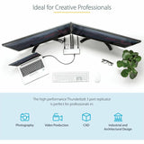 StarTech.com Thunderbolt 3 Dock, Dual 4K 60Hz Monitor TB3 Docking Station with DisplayPort, HDMI & 1080p VGA, 85W Power Delivery, TAA — TB3DK2DHV