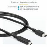 StarTech.com 6 ft. / 1.8 m USB-C to Mini DisplayPort Cable - 4K 60Hz - Black - USB 3.1 Type-C to Mini DP Adapter Cable - mDP Cable — CDP2MDPMM6B