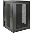 Eaton Tripp Lite Series SmartRack 18U UPS-Depth Wall-Mount Half-Height Rack Enclosure, Hinged Back — SRW18USDP