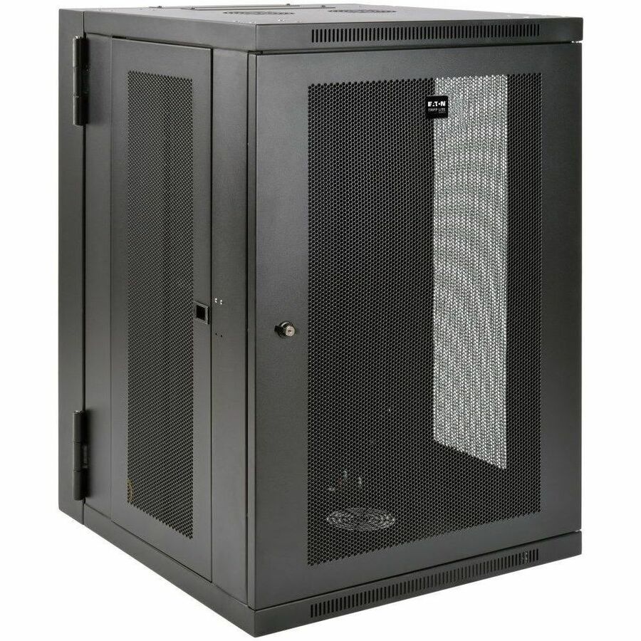 Eaton Tripp Lite Series SmartRack 18U UPS-Depth Wall-Mount Half-Height Rack Enclosure, Hinged Back — SRW18USDP