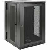 Eaton Tripp Lite Series SmartRack 18U UPS-Depth Wall-Mount Half-Height Rack Enclosure, Hinged Back — SRW18USDP