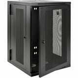 Eaton Tripp Lite Series SmartRack 18U UPS-Depth Wall-Mount Half-Height Rack Enclosure, Hinged Back — SRW18USDP