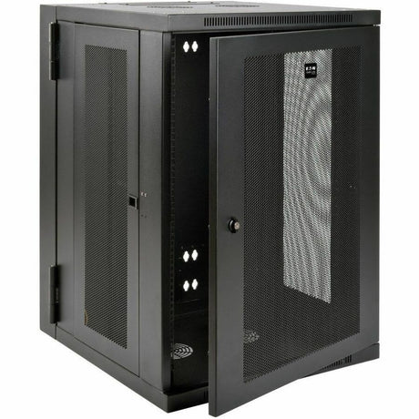 Eaton Tripp Lite Series SmartRack 18U UPS-Depth Wall-Mount Half-Height Rack Enclosure, Hinged Back — SRW18USDP
