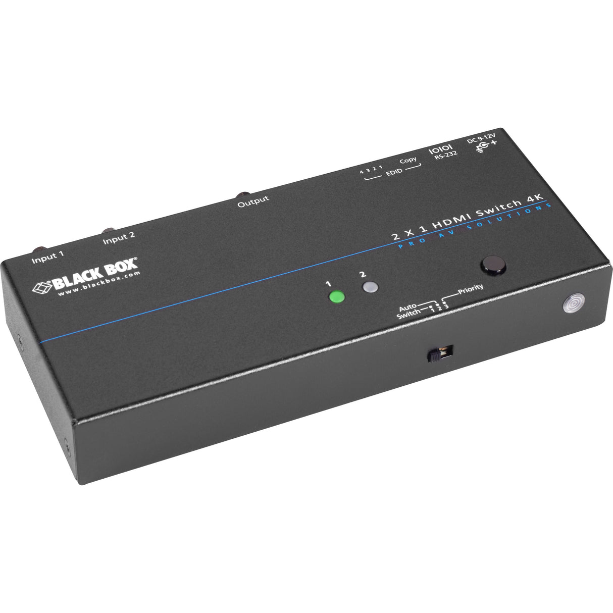 Black Box 4K HDMI Switch - 2 x 1 — VSW-HDMI2X1-4K