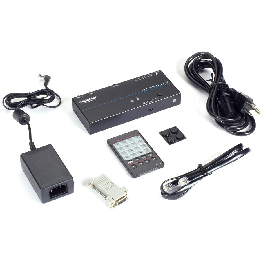 Black Box 4K HDMI Switch - 2 x 1 — VSW-HDMI2X1-4K