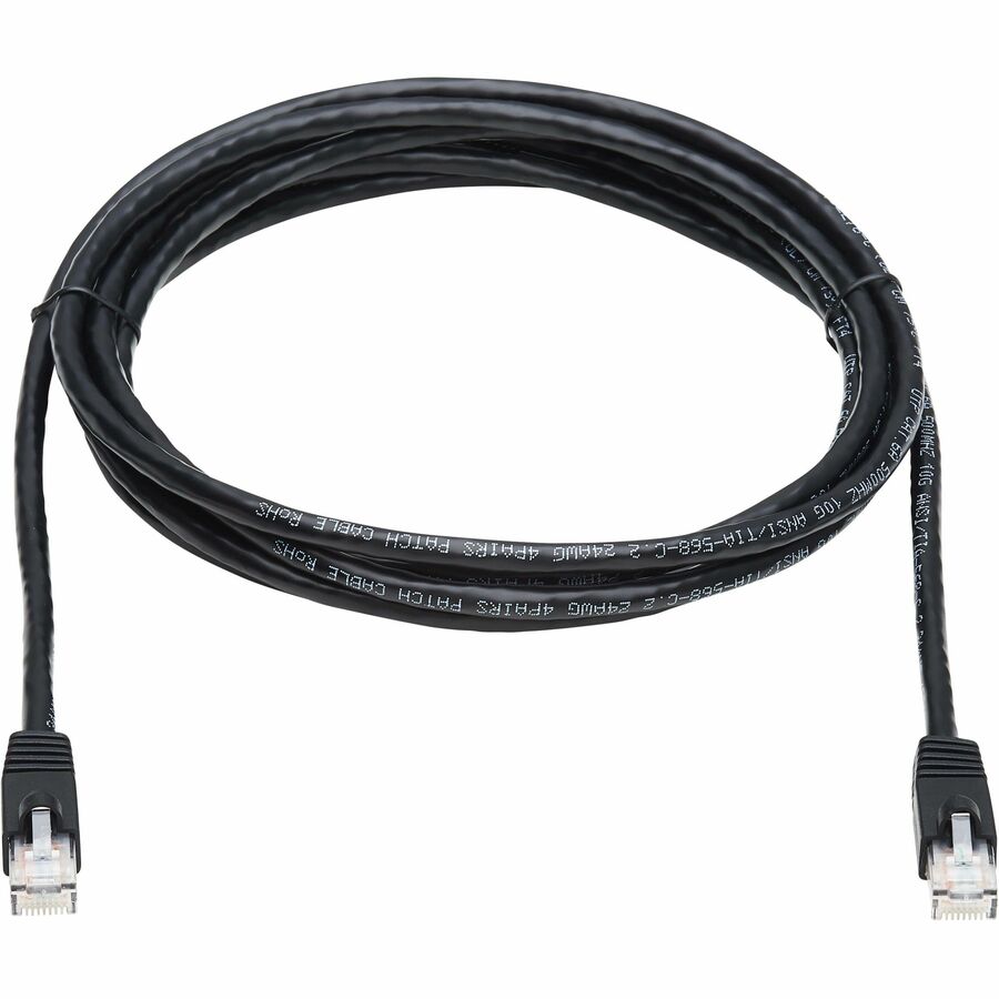 Eaton Tripp Lite Series Cat6a 10G Snagless UTP Ethernet Cable (RJ45 M/M), Black, 10 ft. (3.05 m) — N261-010-BK