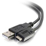 C2G 12ft (3.7m) USB 2.0 USB-C to USB-A Cable M/M - Black — 28873