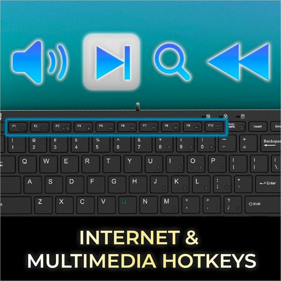 Adesso EasyTouch Rackmount Touchpad Keyboard — AKB425UB