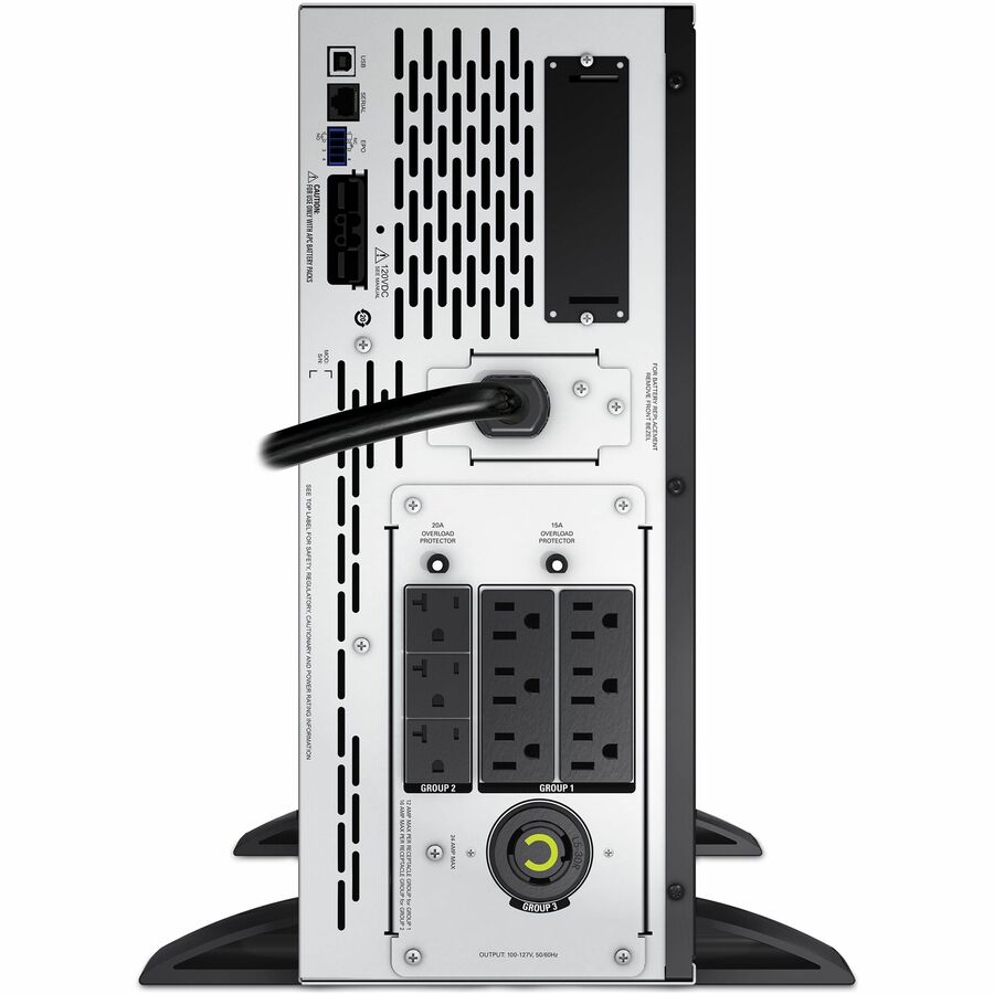 APC Smart-UPS X, Line Interactive, 3kVA, Rack/tower 4U, 100V-127V, 6x 5-15R+3x 5-20R+1x L5-30R NEMA, SmartSlot, Extended runtime, Short depth [TAA] — SMX3000LVUS