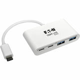 Eaton Tripp Lite Series 4-Port USB-C Hub, USB 3.x (5Gbps), 2x USB-A, 2x USB-C, White — U460-004-2A2C
