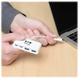 Eaton Tripp Lite Series 4-Port USB-C Hub, USB 3.x (5Gbps), 2x USB-A, 2x USB-C, White — U460-004-2A2C