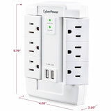 CyberPower CSP600WSURC2 Professional 6 - Outlet Surge with 1200 J — CSP600WSURC2