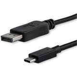 StarTech.com 3ft/1m USB C to DisplayPort 1.2 Cable 4K 60Hz - USB Type-C to DP Video Adapter Monitor Cable HBR2 - TB3 Compatible - Black — CDP2DPMM1MB