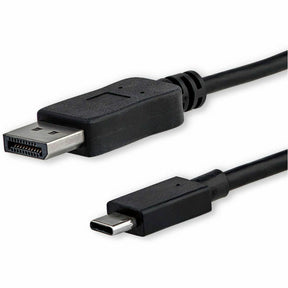 StarTech.com 3ft/1m USB C to DisplayPort 1.2 Cable 4K 60Hz - USB Type-C to DP Video Adapter Monitor Cable HBR2 - TB3 Compatible - Black — CDP2DPMM1MB