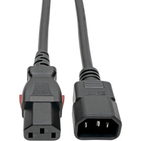 Eaton Tripp Lite Series Power Extension Cord, Locking C13 to C14 PDU Style - 10A, 250V, 18 AWG, 6 ft. (1.83 m) — P004-L06