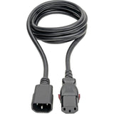 Eaton Tripp Lite Series Power Extension Cord, Locking C13 to C14 PDU Style - 10A, 250V, 18 AWG, 6 ft. (1.83 m) — P004-L06