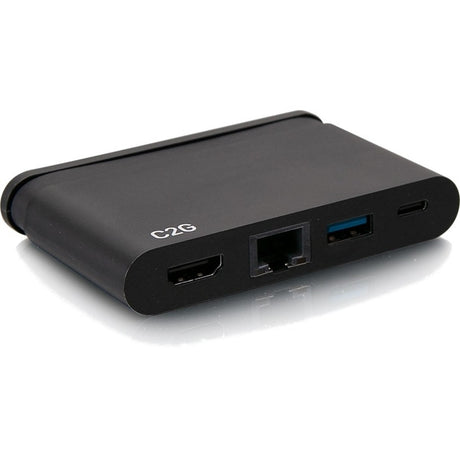 C2G USB C Dock with HDMI, USB, Ethernet, USB C & Power Delivery up to 100W — C2G54455