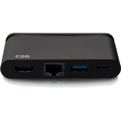 C2G USB C Dock with HDMI, USB, Ethernet, USB C & Power Delivery up to 100W — C2G54455
