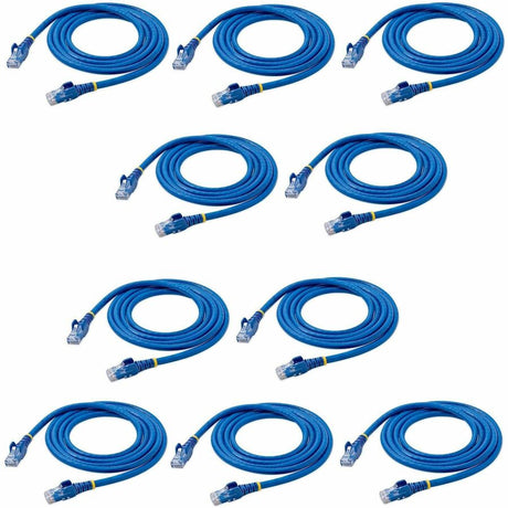 StarTech.com 5 ft. CAT6 Ethernet Cable - 10 Pack - ETL Verified - Blue CAT6 Patch Cord - Snagless RJ45 Connectors - 24 AWG - UTP — N6PATCH5BL10PK