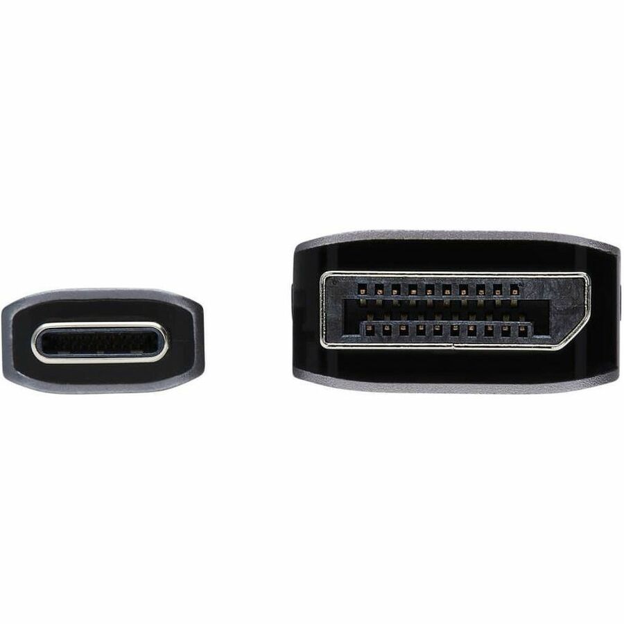 Eaton Tripp Lite Series USB-C to DisplayPort 1.4 Active Adapter Cable (M/M), UHD 8K/30 Hz or 4K/144 Hz, Black/Silver, 6 ft. (1.8 m) — U444-006-DP8SE