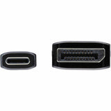Eaton Tripp Lite Series USB-C to DisplayPort 1.4 Active Adapter Cable (M/M), UHD 8K/30 Hz or 4K/144 Hz, Black/Silver, 6 ft. (1.8 m) — U444-006-DP8SE