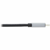 Eaton Tripp Lite Series USB-C to DisplayPort 1.4 Active Adapter Cable (M/M), UHD 8K/30 Hz or 4K/144 Hz, Black/Silver, 6 ft. (1.8 m) — U444-006-DP8SE