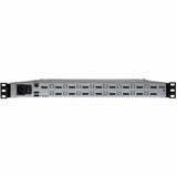 Eaton Tripp Lite Series NetDirector 16-Port DisplayPort KVM Switch Console with 17 in. LCD, IP Remote Access, Dual Rail, 1U Rack-Mount, TAA — B030-DP16-17DIP